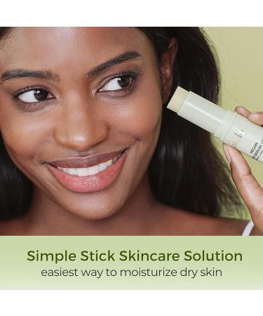Vegan Face Serum Stick (10g) with Green Tea Extract Hydrolyzed Collagen and Aloe Vera For Moisturizing Hydrating Multi Balm Stick Face Moisturizer Made in Korea Designed in Canada - Buy Online on GoSupps.com