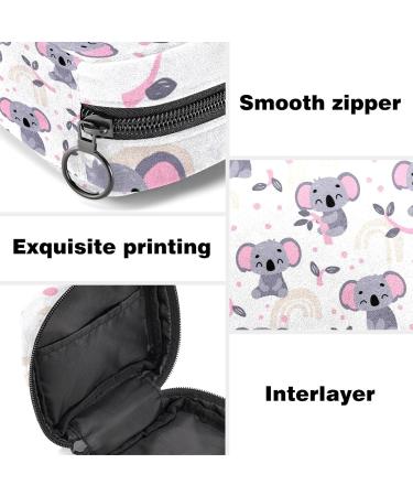 Koala Rainbow Menstrual Cup Pouch & Sanitary Napkin Storage Bag - Multicolor (Color 5) - Buy Online on GoSupps.com