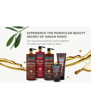 Argan Magic Hydrating Body Lotion with Argan Oil & Shea Butter - Nourishing Non-Greasy Formula for Dry Skin (32 oz) - Paraben Free & Unscented - Buy Online on GoSupps.com