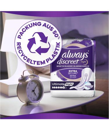 Always Discreet Incontinence Inlays for Women - Ultimate Night Protection (48 Pieces) - Comfortable & Discreet Shipping Worldwide - Buy Online on GoSupps.com