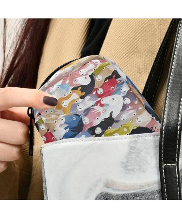 Buy Cartoon Horses Pill Pouch Bags - Small Medicine Purse with 8 Compartments for Daily Pill Organization - Ship Worldwide - Buy Online on GoSupps.com