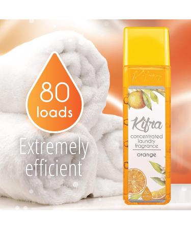 KIFRA ORANGE Concentrated Laundry Fragrance - 200ml, 80 Washes - Buy Online on GoSupps.com