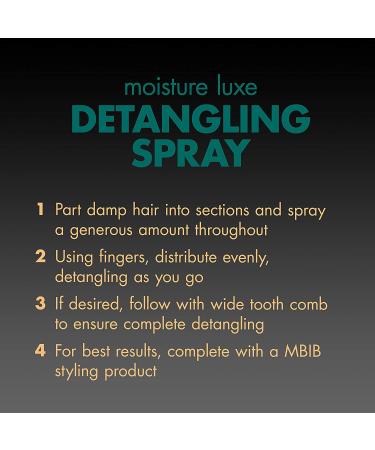 Black is Beautiful Detangler Spray - Sulfate Free with Coconut Oil, Honey, and Turmeric | 7.6 fl oz - Buy Online on GoSupps.com