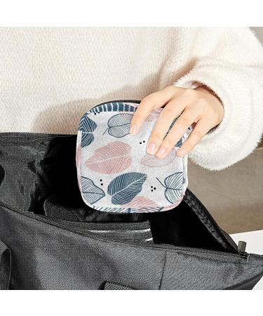 Anna Cowper Floral Leaves Sanitary Napkin Storage Bag | Menstrual Cup Pouch | Nursing Pad Holder | Portable Period Bag for Women and Teen Girls - Multi-colored - Buy Online on GoSupps.com