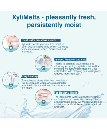Oracoat XyliMelts for Dry Mouth Night Time or Day - Moisturizing Dry Mouth Adhering Discs Sugar Free with Xylitol 100 Count Slightly Sweet Flavor 8-Hour Relief Slightly Sweet 100 Count (Pack of 1) - Buy Online on GoSupps.com