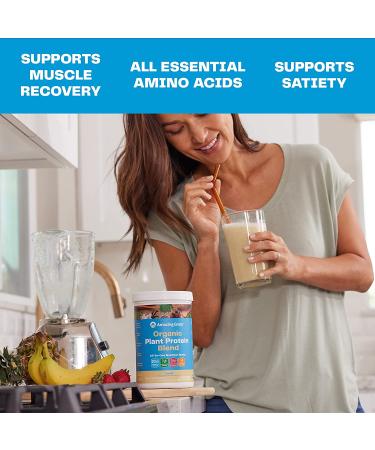 Amazing Grass Organic Plant Protein Blend - Vegan Protein Powder with Beet Root - Pure Vanilla Flavor - 20 Servings - Buy Online on GoSupps.com