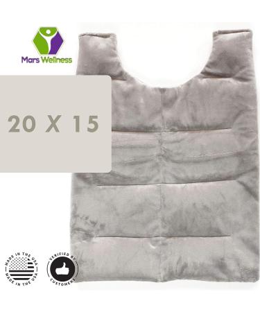 Mars Wellness Heated Microwavable Back Shoulder Wrap - Herbal Hot/Cold Aromatherapy Pad - USA Made - Buy Online on GoSupps.com