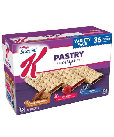 Kelloggs Special K Pastry Crisps Variety Pack 15.84 oz Box 36 Crisps (1 Pack) - Buy Online on GoSupps.com