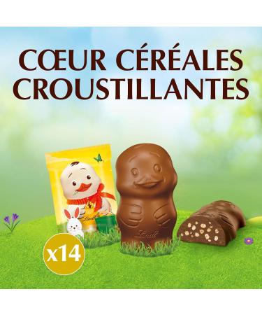 Lindt - POUSSIN - Sachet de Mini-Moulages fourr s - Chocolat au Lait et C r ales Croustillantes - Id al pour P ques 130g C r ales 130g - Buy Online on GoSupps.com