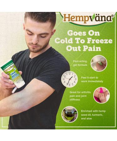As Seen On TV Cold As Ice Pain Relief Gel with Hemp Seed Extract, Turmeric, and Aloe - Fast-Acting Menthol Gel for Arthritis, Joint Pain, Back Pain, Muscle Soreness - Buy Online on GoSupps.com