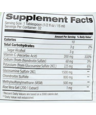 Tropical Oasis Liquid Glucosamine Chondroitin MSM & Vitamin C - 16 oz for Maximum Joint Support - Buy Online on GoSupps.com