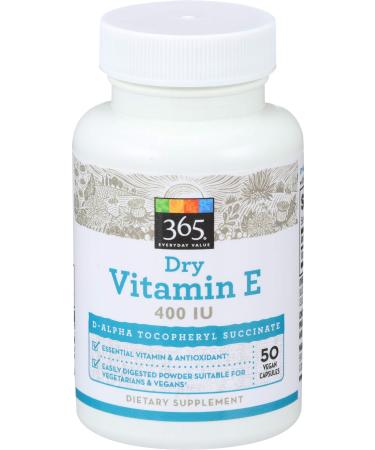 365 Everyday Value Vegetarian E 400 IU 50 CT