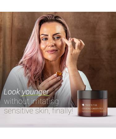 Tree To Tub Retinol Under Eye Cream for Dark Circles, Puffiness, Wrinkles, Bags - Sensitive Skin Night Moisturizer with Hyaluronic Acid, Green Tea & Ginseng | Women & Men - Buy Online on GoSupps.com