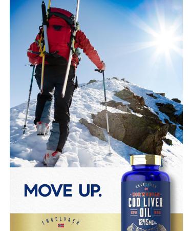 Carlyle Cod Liver Oil Softgels | 1245mg | 250 Count | with EPA and DHA | Norwegian | Non GMO Gluten Free Supplement 250 Count (Pack of 1) - Buy Online on GoSupps.com