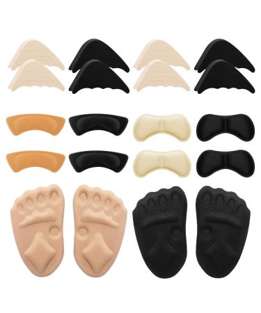 Sibba 10 pair of high heel pillows pads shoe filler with adjustable toe filling inserts front insole heel handles.