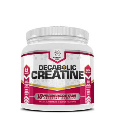 Decabolic Creatine : Powerful 10 Creatine BLEND Powder - Extreme Performance Muscle Strength and Size Boost Supplement