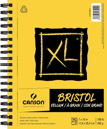 Canson XL Series Newsprint Paper, Foldover Pad, 9x12 inches, 100 Sheets  (30lb/49g) - Artist Paper for Adults and Students
