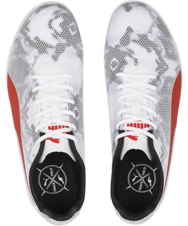 PUMA Unisex Evospeed Star 8 Junior Sneakers - 39 EU - Black White & Red | International Shipping Available - Buy Online on GoSupps.com