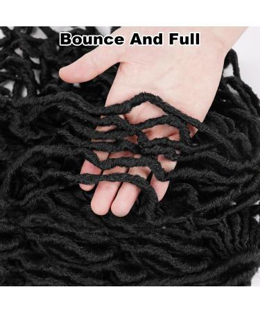 Aomig 21 PCs 18 Inch Synthetic Earthworm Fake Hair Extensions - Goddess Gypsy Braids Passion Twists for Cosplay & Masquerade Parties - Black - Buy Online on GoSupps.com