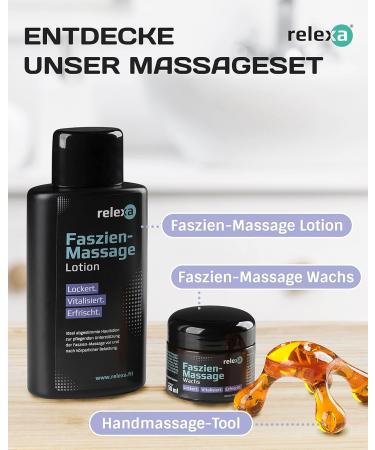 RELEXA Fascia Massage Wax | Relaxation & Muscle Pain Relief | Easy to Use - 50ml for Effective Massage - Buy Online on GoSupps.com