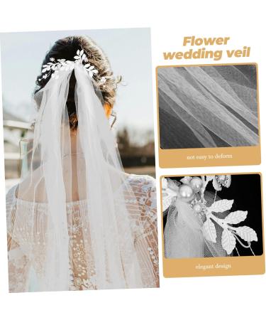 HAPINARY Tiara Pearl Yarn Wedding Veil Long Veil for Bride Wedding White Wedding Veil Wedding Veils for Brides Long Veil for Wedding Bridal Veil Veils for Women Wedding Veil for Brides - Buy Online on GoSupps.com