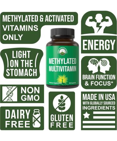 Methylated Multivitamin + Methylated B Complex Supplement. With Trimethylglycine (TMG) L Methylfolate Methyl B12 + B1 + B2 + B6 Vitamins + Choline. MTHFR Supplement For Women & Men. Vegan Capsules - Buy Online on GoSupps.com