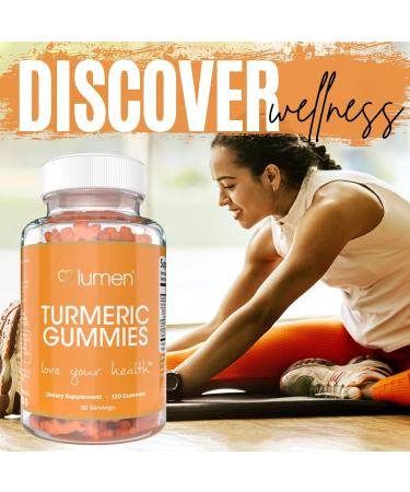 Lumen Naturals Turmeric Gummies for Women - Black Pepper Extract Turmeric Powder - Ginger Flavor - 120 Count - 60 Servings 120 Count (Pack of 1) - Buy Online on GoSupps.com