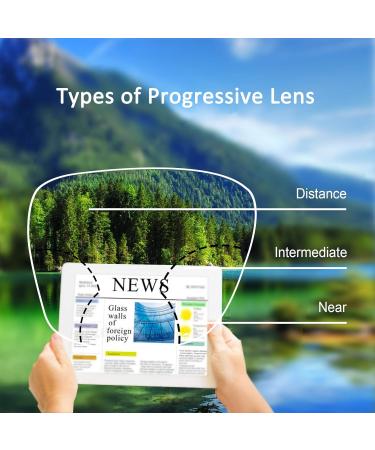 YEIN Progressive Multifocus Reading Glasses - Spring Hinge Blue Light Blocking Readers for Women | No Line Multifocal Clear Lenses (+0.00/+1.75 Magnification) - Stylish Pink Floral Design - Buy Online on GoSupps.com