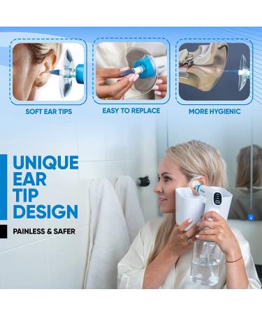 Byindorn Ear Wax Removal Kit - Electric Ear Cleaner with LED Lights, 4 Modes, 6 Tips & Wash Basin - Buy Online on GoSupps.com