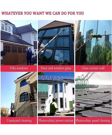 Window Cleaning Brush Water Fed Pole Kit 3.6-11M Length Water Fed Brush Water Fed Telescopic Brush 12Ft-36Ft Water Fed Cleaning System Outdoor Window Cleaner Cleaning Tool For Window Glass S 20ft/6m - Buy Online on GoSupps.com