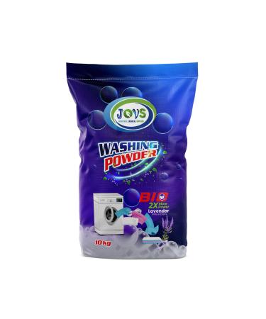 JOVS Bio Washing Powder 10kg - Biological Laundry Cleaning Detergent over 500 Washes Cleans Tough Stains in Quick Wash. Gentle on Sensitive Skin - Bulk size for Family and professionals.