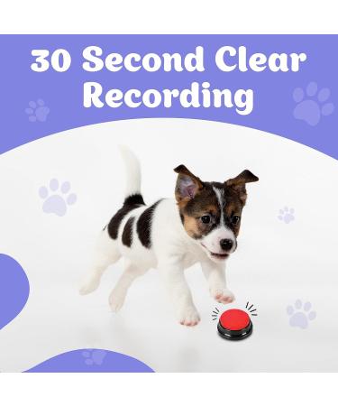 Suhsai Dog Keys - 30 Sec Voice Recording & Buzzer | 4PC Dog Communication Buttons | Clear Playback & Circuit Key Set - Buy Online on GoSupps.com