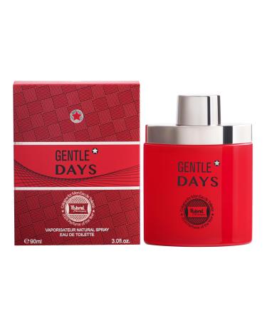 Hybrid & Company Gentle Days Red For Men Eau De Parfum Vaporisateur Natural Spray 3.0 Fl Oz Gentle Days Red 3 Fl Oz (Pack of 1)