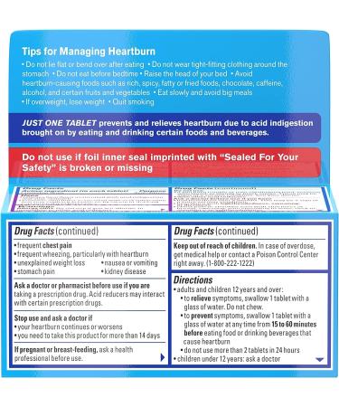 Pepcid AC Original Strength 10 mg Famotidine - 75 ct Pack for Heartburn Relief - Buy Online on GoSupps.com