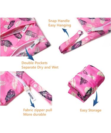 MIXIDON Waterproof Wet Dry Bag for Swimsuits & Cloth Nappies | Baby Items Organizer Bag | Pattern 7 - Buy Online on GoSupps.com