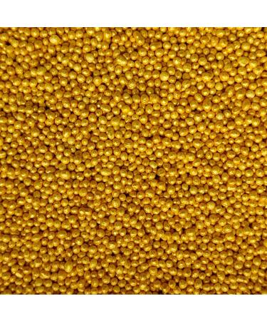 Gold Sprinkles - 35g of Golden Glimmer Cake Sprinkles Toppers Decorations 100s 1000s Mini Balls Nonpareils Christmas  - Buy Online on GoSupps.com