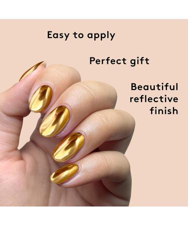 Mylee Air Cushion Chrome Powder Pen - Holographic Bronze Nail Powder for Shiny Metallic Mirror Effect - Long Lasting DIY Nail Art Tool - Buy Online on GoSupps.com
