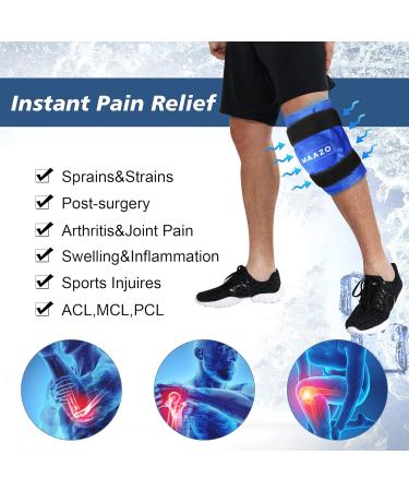 MAAZO Knee Ice Pack Wrap - Hot & Cold Therapy for Knee Pain Relief & Injuries - Buy Online on GoSupps.com