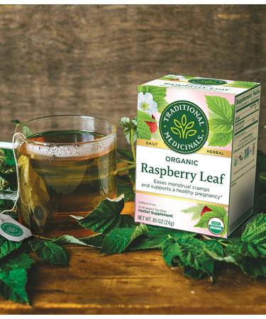 Traditional Medicinals Organic Raspberry Leaf Tea - 32 Tea Bags (Pack of 2) - Buy Online on GoSupps.com