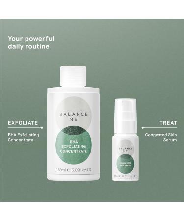 Balance Me BHA Exfoliating Concentrate With Salicylic Acid Exfoliates Fights Blackheads & Breakouts For All Skin Types Vegan & Cruelty Free Made In UK 180 ml - Buy Online on GoSupps.com