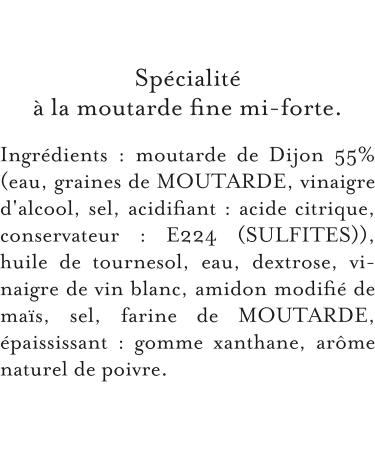 MAILLE Specialty Mustard Fine Mi Forte Jar 355g - Buy Online on GoSupps.com