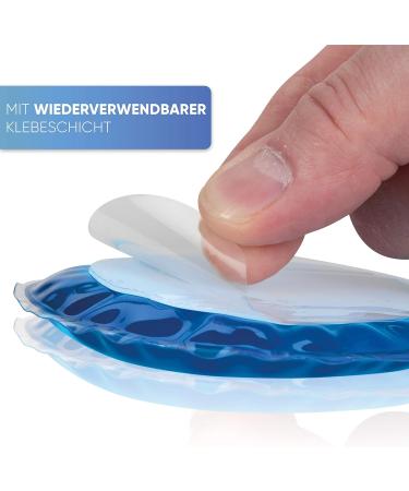 ICEHOF Self-Adhesive Cooling Pads | Set of 3 Reusable Gel Compresses for Pain Relief | Ideal for Injuries Swelling & Tension - International Shipping Available - Buy Online on GoSupps.com
