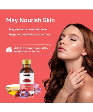 Hemani Saffron Oil 30mL - Nourishing Skin & Hair Promoting Radiant Complexion Luxurious Hydration & Luscious Locks" - Buy Online on GoSupps.com