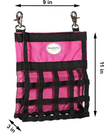 Majestic Ally Guinea Pig Hay Feeder Rabbit Hay Feeder Premium Quality Highly Durable Nylon Three Side Open Slow Feed Hay Bag for Small Animals 5 Lovely Colors (Pink) - Buy Online on GoSupps.com