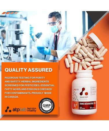 Buy ATP Transresveratrol 99% - 60 Capsules | Premium Antioxidant Supplement with International Shipping - Buy Online on GoSupps.com