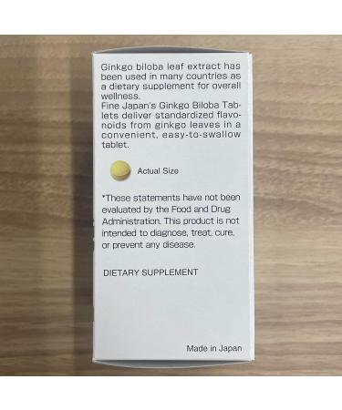 FINE JAPAN Ginkgo Biloba Leaf Extract Tablets/400 Tablets/3 Bottles/with Garlic Extract and B Vitamins for Daily Vitality Support 60g(150mg 400tablets) - Buy Online on GoSupps.com