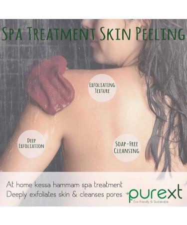 PureXT 3 Exfoliating Gloves - Kessa Hammam Body Scrubber - Fake Tan Remover Exfoliator Mitts - Buy Online on GoSupps.com