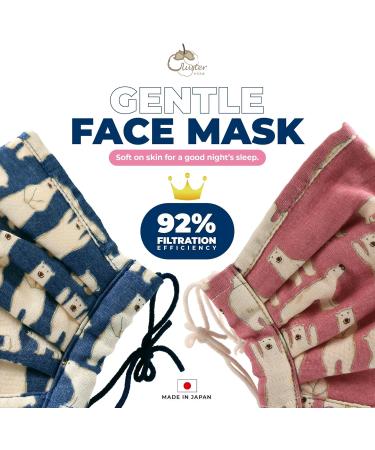 Imabari Towel Moisturizing Cloth Mask for Sleep - Large Size 100% Washable & Reusable Cotton Made in Japan (Ivory) | International Shipping Available - Buy Online on GoSupps.com