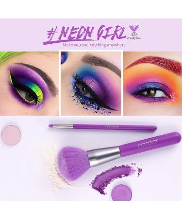Docolor 10Pcs Premium Synthetic Makeup Brush Set - Neon Purple - Buy Online on GoSupps.com