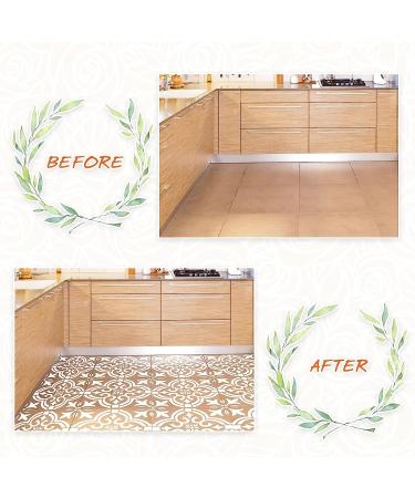 4-Pack Reusable 12x12 Inch Tile Stencil Set - Mandala Style | DIY Scrapbook and Home Decor Templates - Buy Online on GoSupps.com